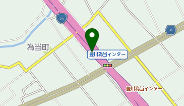 名豊道路 豊川為当IC 下り 入口の地図画像