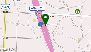 名豊道路 中原IC 上り 入口の地図画像