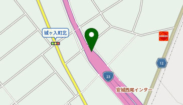 名豊道路 安城西尾IC 上り 出口の地図画像