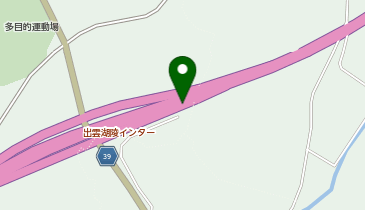 山陰自動車道 出雲湖陵IC 下り 出口の地図画像