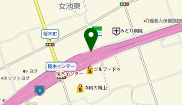 新潟バイパス 桜木IC 下り 入口の地図画像