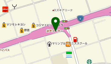 新潟バイパス 弁天IC 上り 入口の地図画像