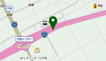 新潟バイパス 竹尾IC 上り 出口の地図画像