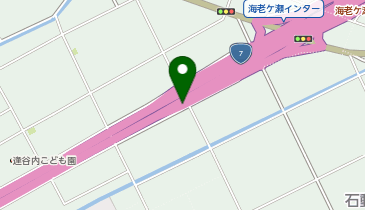 新潟バイパス 海老ヶ瀬IC 上り 入口の地図画像