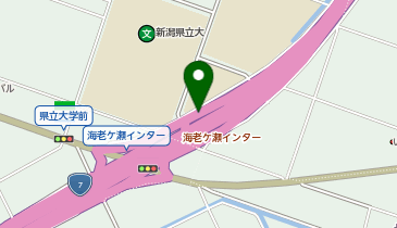 新新バイパス 海老ヶ瀬IC 下り 入口の地図画像
