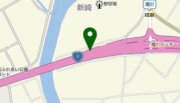 新新バイパス 濁川IC 下り 出口の地図画像