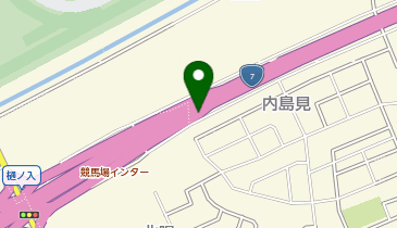 新新バイパス 競馬場IC 上り 出口の地図画像