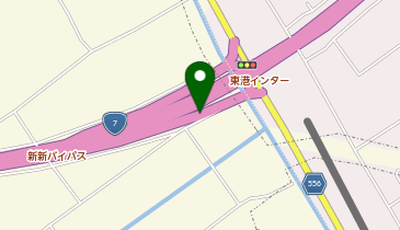 新新バイパス 東港IC 上り 入口の地図画像