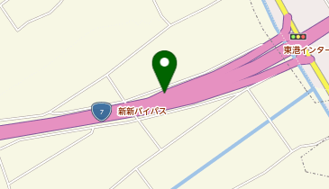 新新バイパス 東港IC 下り 出口の地図画像