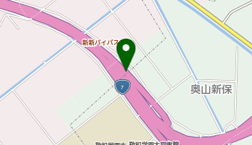 新新バイパス 新発田IC 下り 出口の地図画像