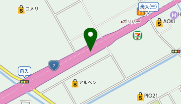 新新バイパス 舟入交差点(三) 上り 入口の地図画像