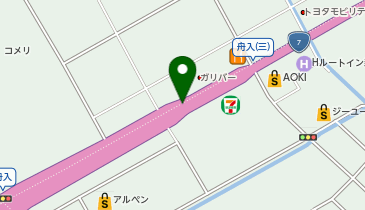 新新バイパス 舟入交差点(三) 下り 出口の地図画像