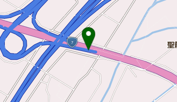 新新バイパス 聖籠新発田IC 上り 出口の地図画像