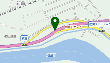 三原バイパス 新倉町 上り 入口の地図画像
