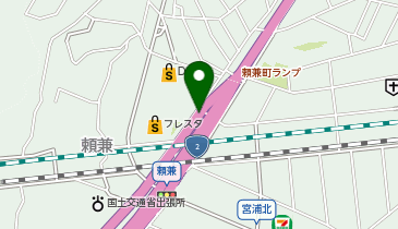 三原バイパス 頼兼町 上り 入口の地図画像