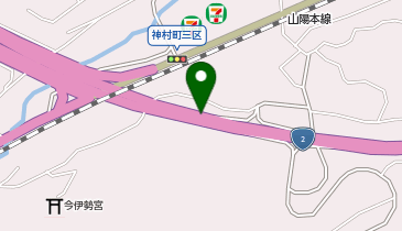 赤坂バイパス 神村西 上り 出口の地図画像