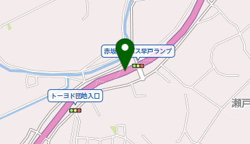 赤坂バイパス 赤坂バイパス早戸(交差点) 上り 出口の地図画像