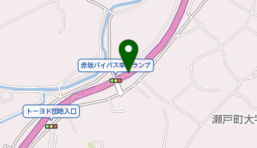 赤坂バイパス 赤坂バイパス早戸(交差点) 上り 入口の地図画像