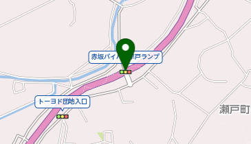 赤坂バイパス 赤坂バイパス早戸(交差点) 下り 入口の地図画像