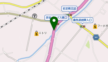 赤坂バイパス 赤坂バイパス東口交差点 上り 出口の地図画像