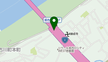 加古川バイパス 加古川 下り 入口の地図画像