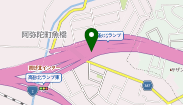 加古川バイパス 高砂北 下り 出口の地図画像