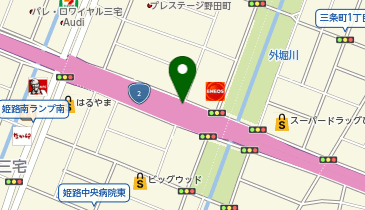 姫路バイパス 姫路南 上り 入口の地図画像