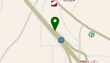 都城志布志道路 伊崎田IC 下り 出口の地図画像