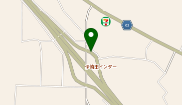 都城志布志道路 伊崎田IC 下り 入口の地図画像