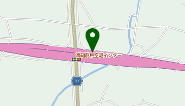 南国安芸道路 高知龍馬空港IC 下り 入口の地図画像