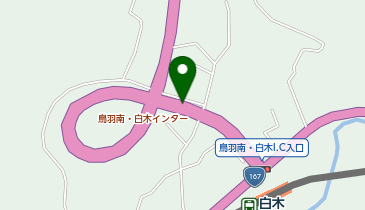 第二伊勢道路 鳥羽南・白木IC 上り 出口の地図画像