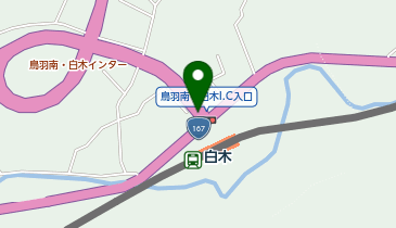 第二伊勢道路 鳥羽南・白木IC 下り 入口の地図画像