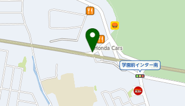 阪奈道路 学園前IC 下り 出口の地図画像