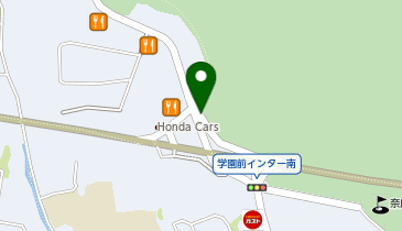 阪奈道路 学園前IC 下り 入口の地図画像