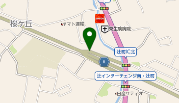 阪奈道路 辻町IC 下り 出口の地図画像