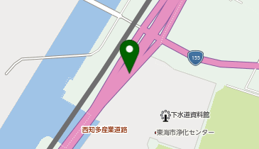 西知多産業道路 横須賀IC 下り 入口の地図画像