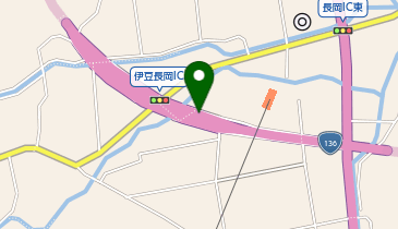 伊豆中央道 伊豆長岡IC 下り 入口の地図画像