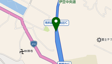 伊豆中央道 長岡北IC 上り 入口の地図画像