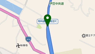 伊豆中央道 長岡北IC 下り 出口の地図画像