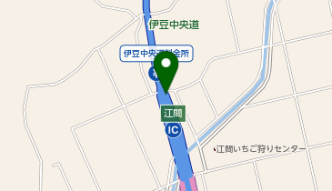 伊豆中央道 江間料金所 下り 出口の地図画像
