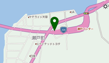 本渡道路 瀬戸IC 上り 出口の地図画像