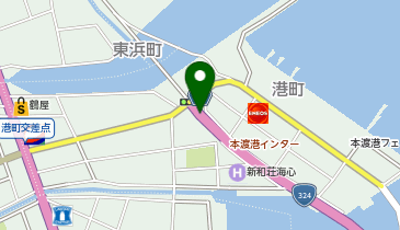 本渡道路 本渡港IC 上り 入口の地図画像