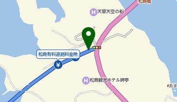 松島有料道路 合津IC 下り 入口の地図画像