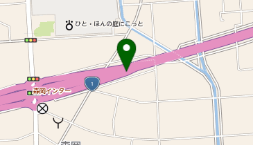 磐田バイパス 森岡IC 下り 出口の地図画像