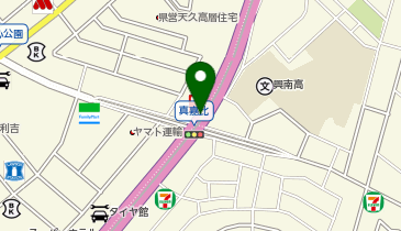 安里バイパス通り 真嘉比IC(交差点) 上り 入口の地図画像