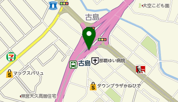 安里バイパス通り 古島IC 下り 入口の地図画像