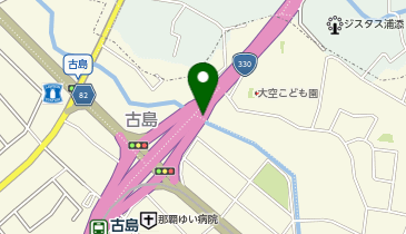 浦添バイパス 古島IC 下り 出口の地図画像