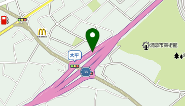 浦添バイパス 大平IC 上り 入口の地図画像