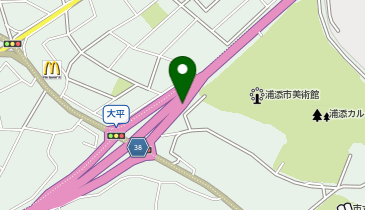 浦添バイパス 大平IC 下り 出口の地図画像