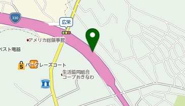 西原バイパス(国道330) 光栄交差点 上り 入口の地図画像